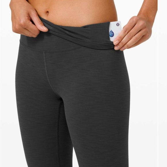 Lululemon Wunder Train High-Rise Tight 25" Heathered Graphite Grey Size 2 - Picture 4 of 7